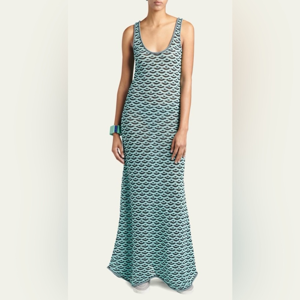 Giorgio Armani women's Elegant Blue Maxi Dress